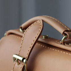 12色展開！大人気！横型がま口バッグ 手作りのレザーショルダーバッグレディース 総手縫い 13枚目の画像