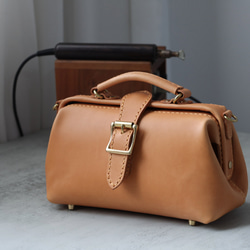 12色展開！大人気！横型がま口バッグ 手作りのレザーショルダーバッグレディース 総手縫い 18枚目の画像