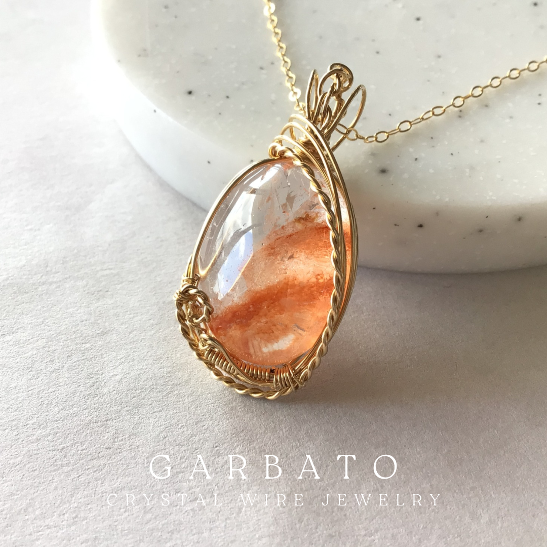 クォーツのワイヤージュエリー