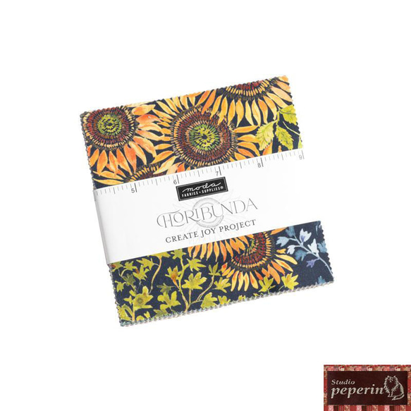 「Floribunda　リッチカラー花柄３枚セット」moda 生地 カットクロス　Create Joy Project 8枚目の画像