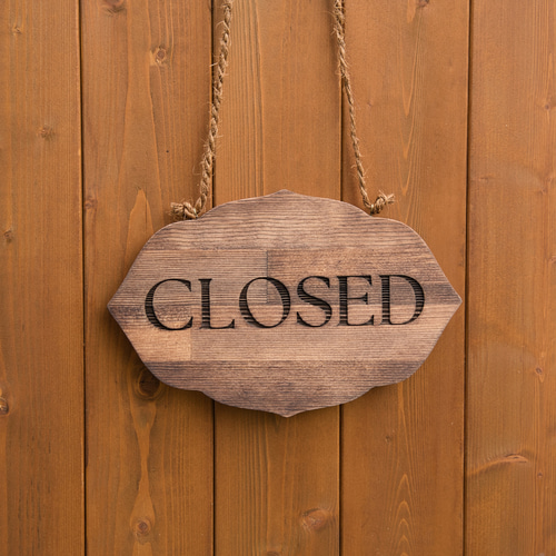 クラシックの木製店舗看板 表札 OPEN CLOSED『選べるレトロ
