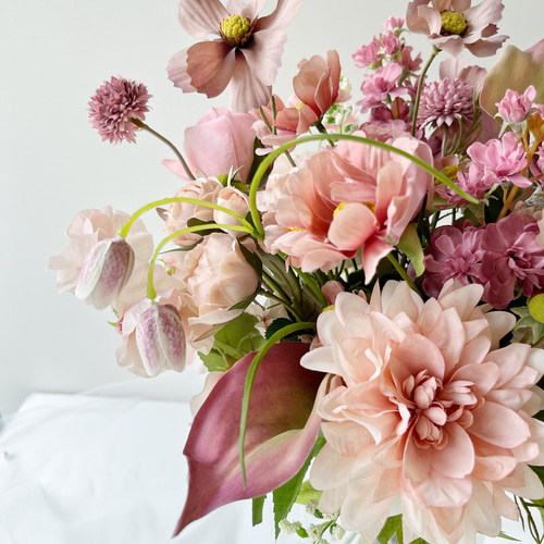 7日で届く！】ナチュラル＆上品 モーブピンクブーケ カラーブーケ