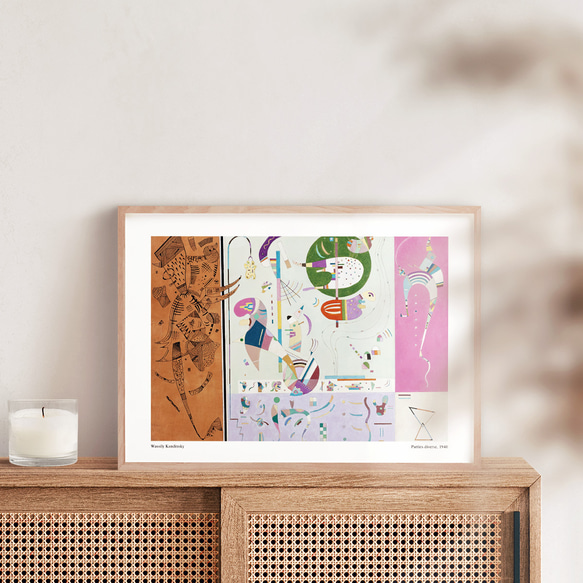 ワシリー・カンディンスキー Parties diverse アートポスター モダン