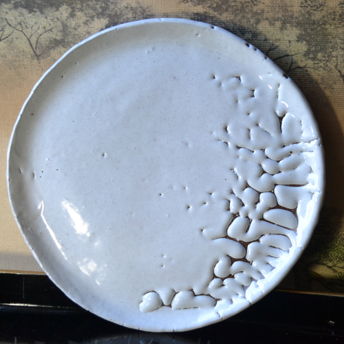 萩焼き 絵皿 大皿 萩焼き 絵皿 大皿 幸右衛門窯「萩絵