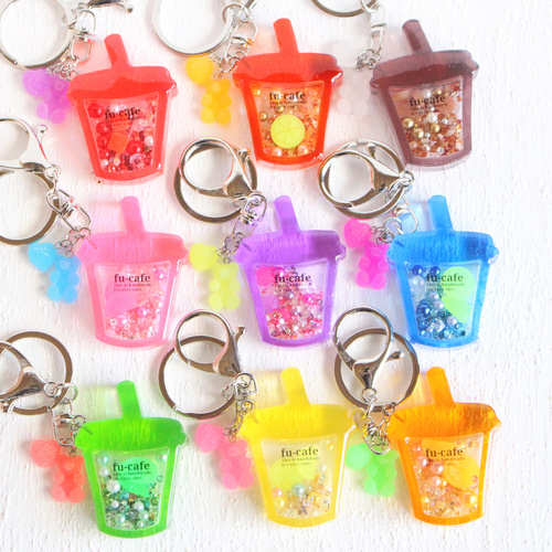 推し活】選べるシャカシャカドリンクキーホルダー バッグチャーム 風花