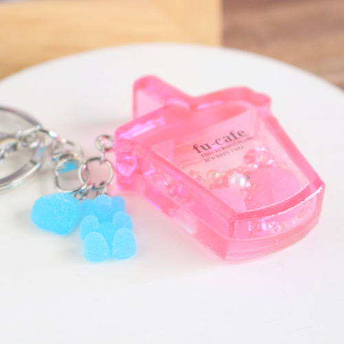 推し活】選べるシャカシャカドリンクキーホルダー バッグチャーム 風花