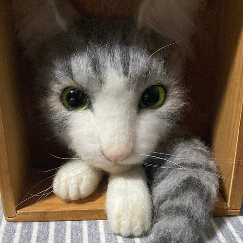 羊毛フェルト猫