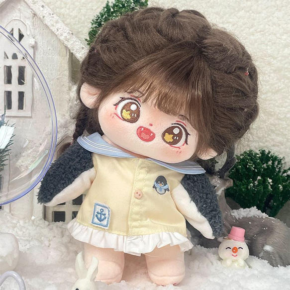 ハンドメイド着せ替え人形　淡いべージュヘアさん ハンドメイド着せ替え人形 淡いべージュヘアさん ハンドメイド