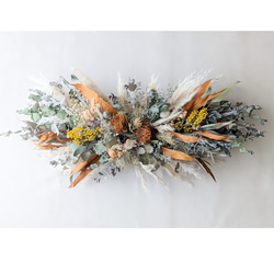 森の月 ミモザの三日月ドライフラワーリース リース mamemona 通販