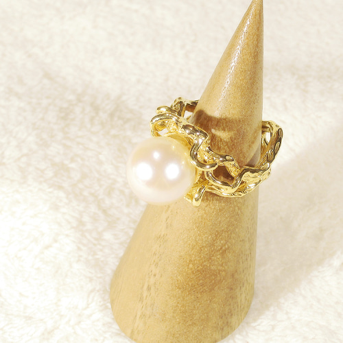 12.60ct、12mm南洋真珠とSV925の指輪（リングサイズ：10号、サイズ変更 