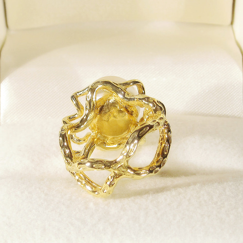 12.60ct、12mm南洋真珠とSV925の指輪（リングサイズ：10号、サイズ変更 
