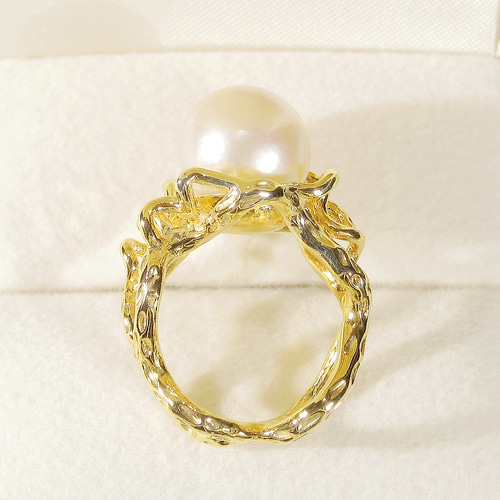 12.60ct、12mm南洋真珠とSV925の指輪（リングサイズ：10号、サイズ変更 