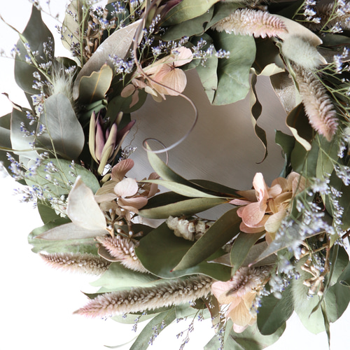 ユーカリとセロシアのナチュラルリース リース viento 通販 18109065