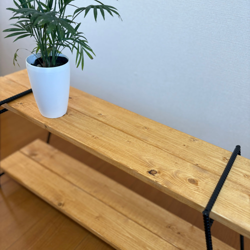 アイアンシェルフ アイアンレッグ キャンプ収納 イベント 什器 観葉