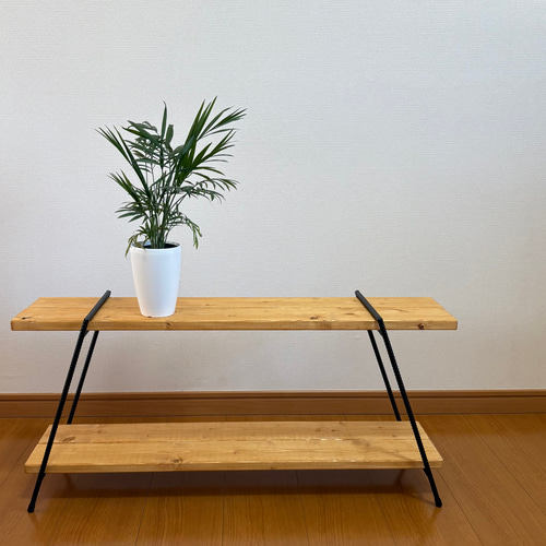 アイアンシェルフ アイアンレッグ キャンプ収納 イベント 什器 観葉