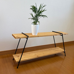 アイアンシェルフ アイアンレッグ キャンプ収納 イベント 什器 観葉