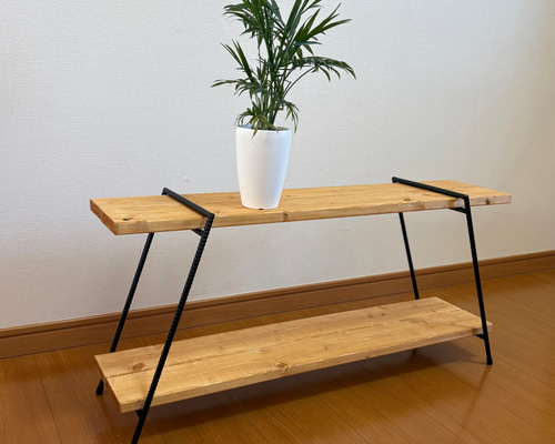 アイアンシェルフ アイアンレッグ キャンプ収納 イベント 什器 観葉