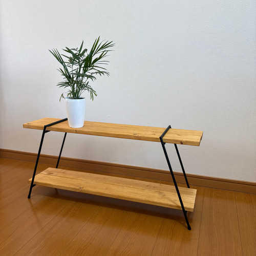 アイアンシェルフ アイアンレッグ キャンプ収納 イベント 什器 観葉