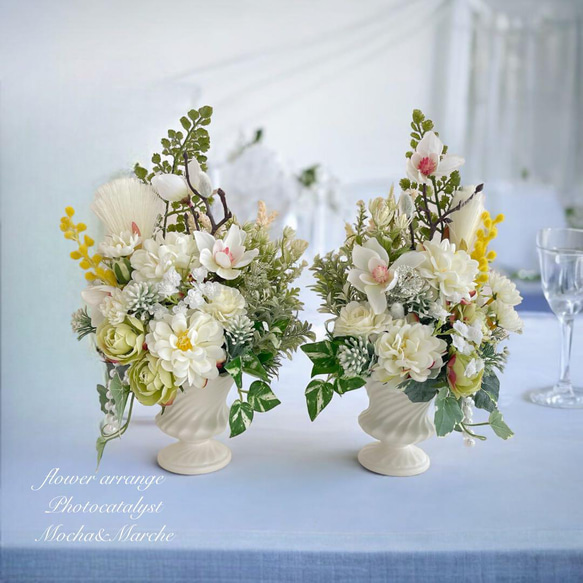 光触媒 フラワーアレンジ アーティフィシャルフラワー オシャレな仏花