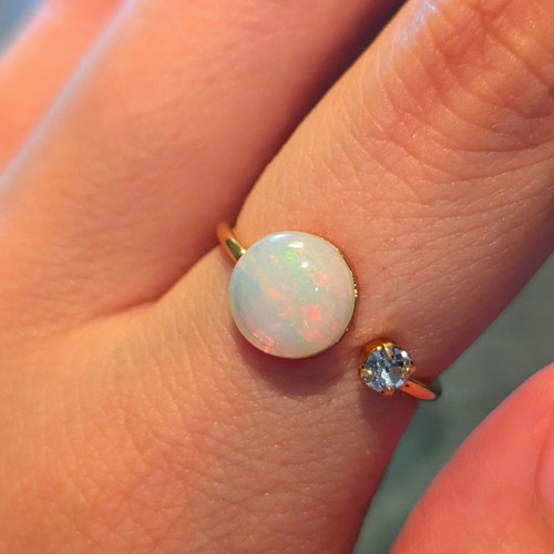 エチオピア産オパール リング オパールリング 天然石 リング 天然石  