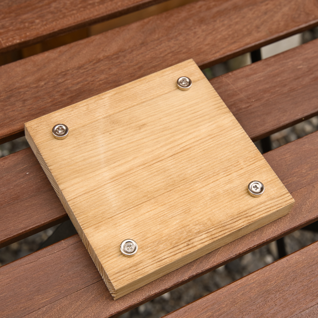 四角 レトロ調のショップ看板 表札/ロゴ彫刻/レーザー彫刻