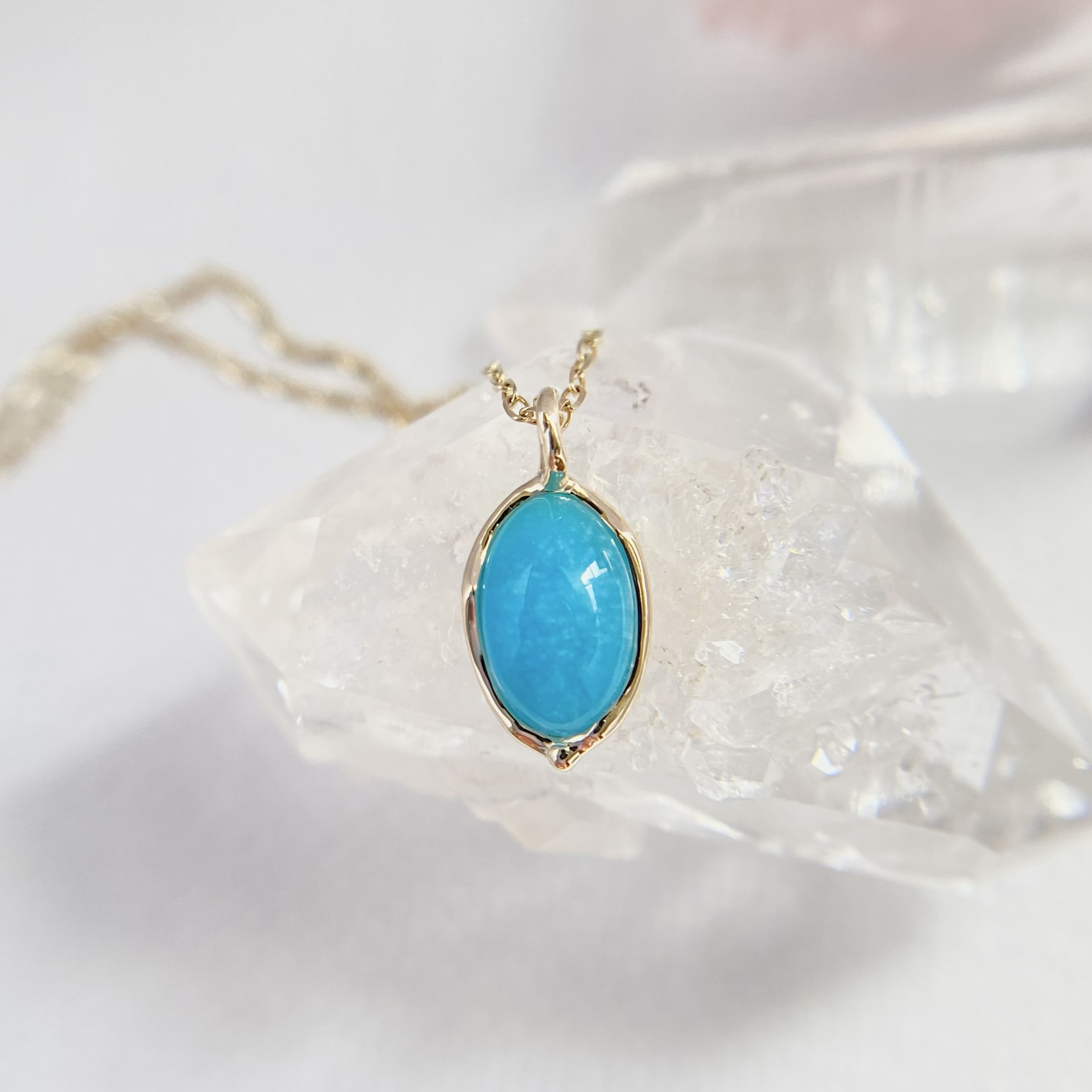 arimoto ヘッド Jewelry 天然クンツァイトネックレス