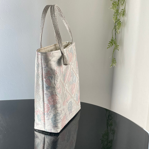 帯リメイクバッグ九百佐賀錦B5サイズ和装バッグ帯バッグ