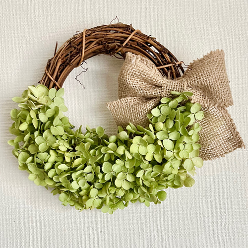 アナベルのハーフリース ✿ サイズアップ可能 ドライフラワー リース