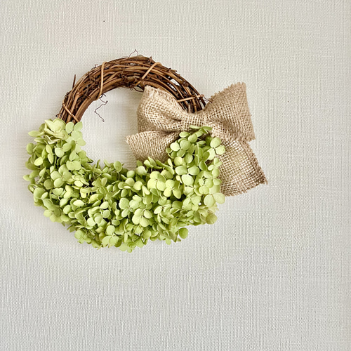 アナベルのハーフリース ✿ サイズアップ可能 ドライフラワー リース