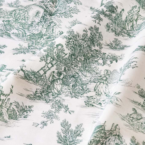 輸入生地☆トワルドジュイパストラルミニグリーン 再入荷 生地 hm0101