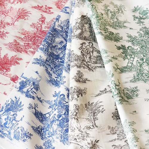 輸入生地☆トワルドジュイパストラルミニグリーン 再入荷 生地 hm0101