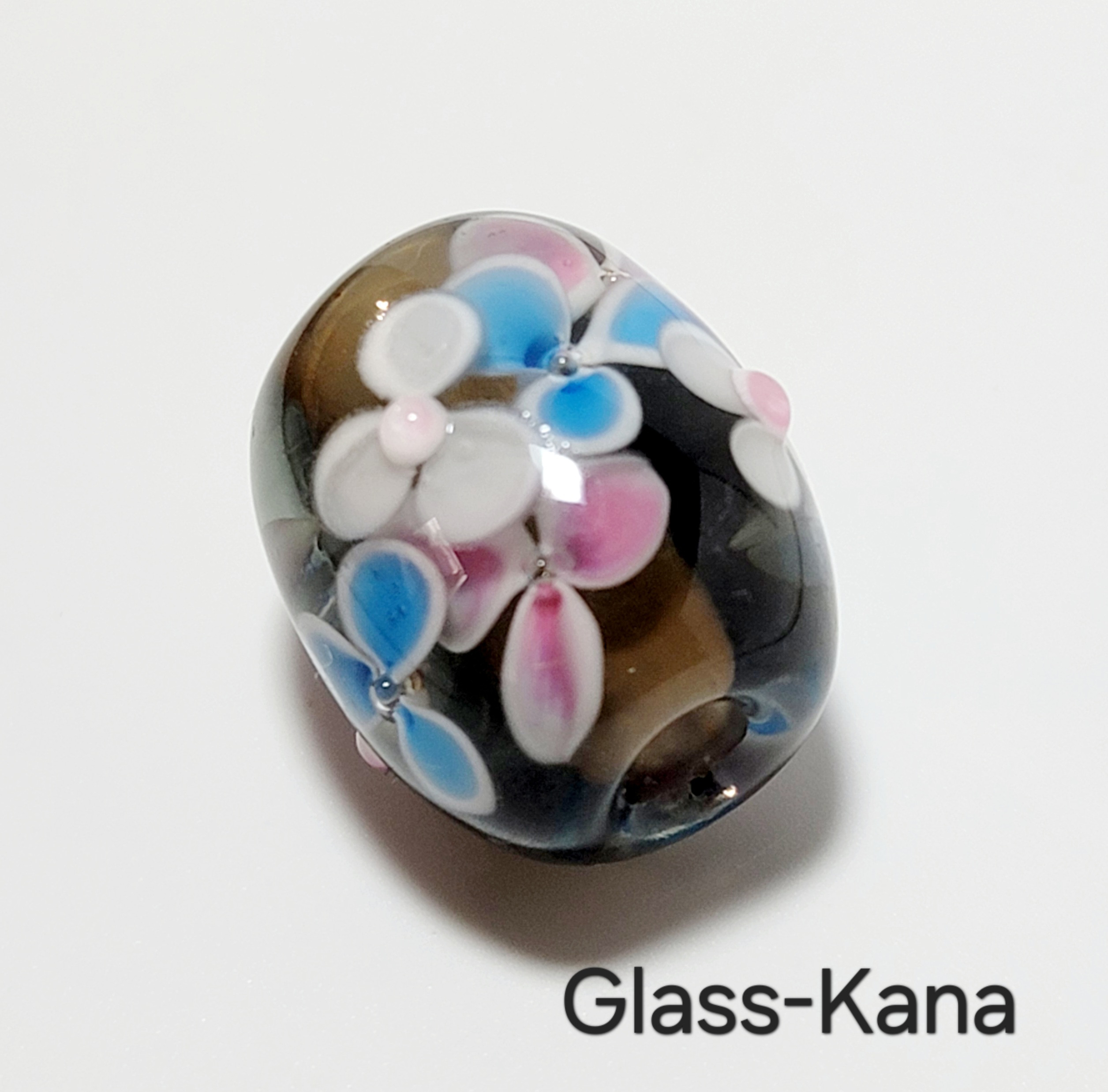 お得な2点セット】とんぼ玉花瓶＆うさぎの五徳 蜻蛉玉丸花瓶