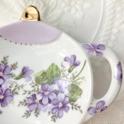 【即納】スミレのティーバッグトレイ ラッピング無料♪ 4枚目の画像