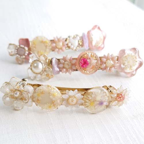 ♡展示品♡ひまわり　押し花　バレッタ　ハンドメイド　レジン mqdefault.jpg