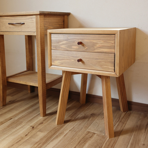 チェスト2段 ナイトテーブル 引き出し収納 チェスト・キャビネット