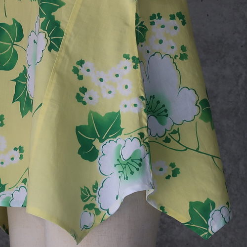 着物リメイク 浴衣のノースリーブスブラウス L カットソー COCORO 通販