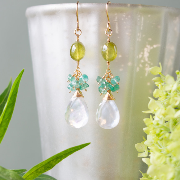 14kgf】スフェーン ピアス／イヤリング