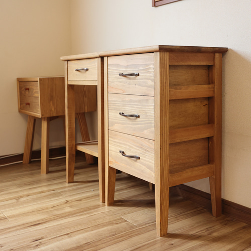 チェスト3段 ナイトテーブル 引き出し収納 チェスト・キャビネット