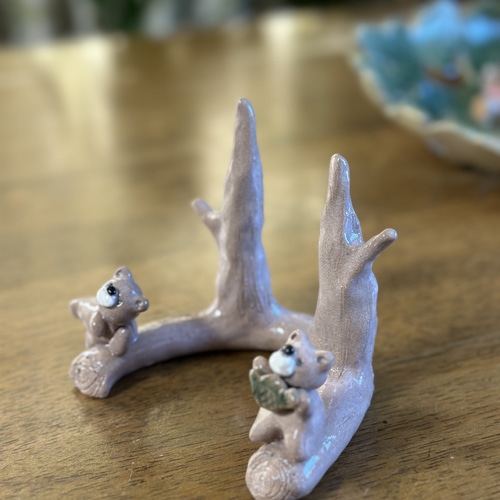 こぐまちゃんに癒されるスマホスタンド フォトスタンド 陶器 スマホ