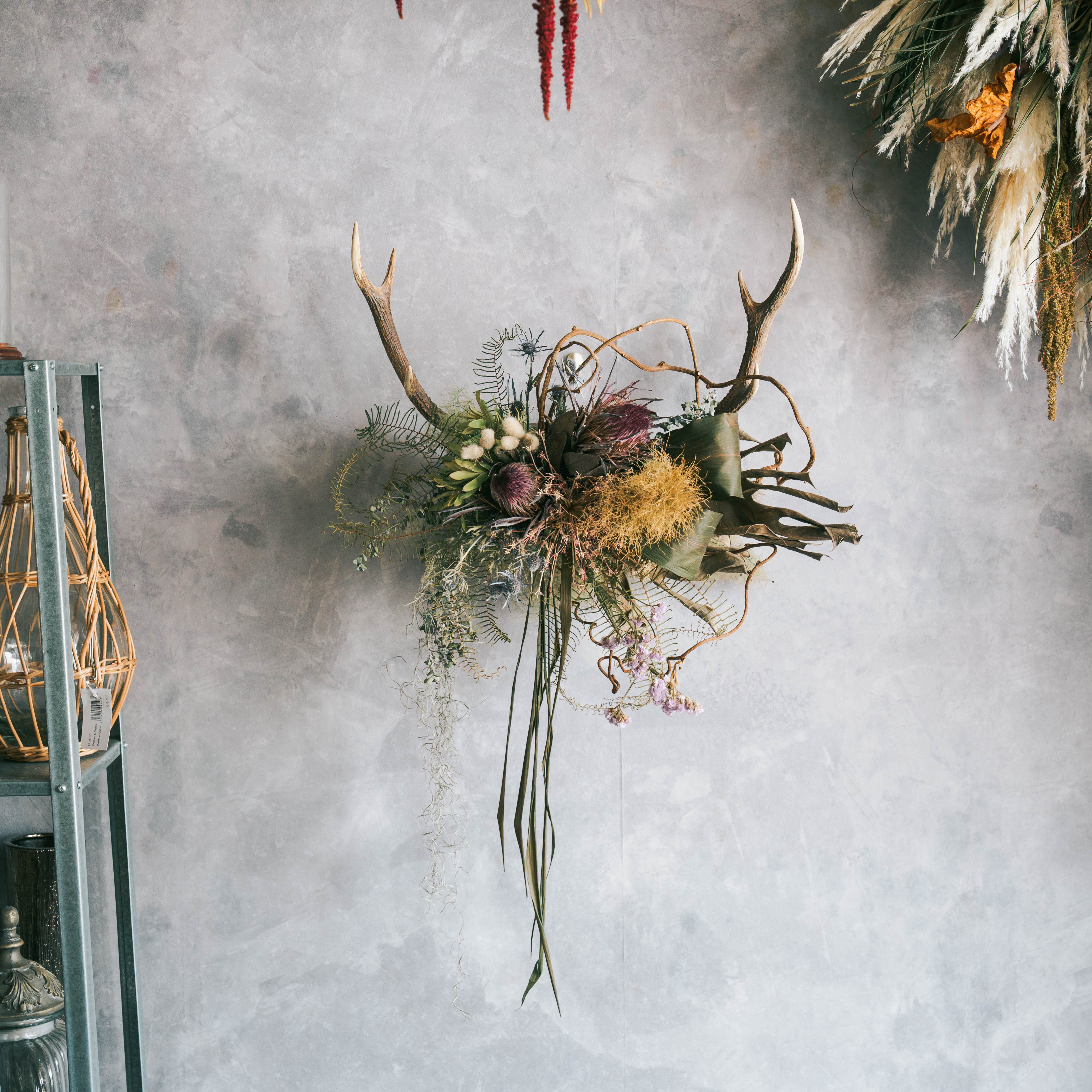 ドライフラワー 壁掛け用葉デザイン はっぱ丸　人気キャラクター ドライフラワー 壁掛け用葉デザイン はっぱ丸 人気キャラクター