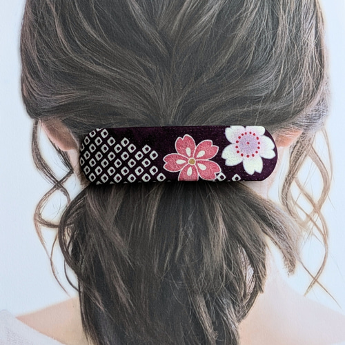 着物リメイク ハンドメイド ハイカラおりぼん ヘッドドレス