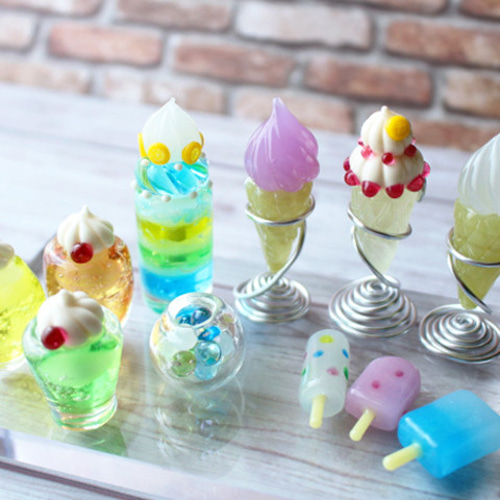 確認用ガラス細工スイーツ