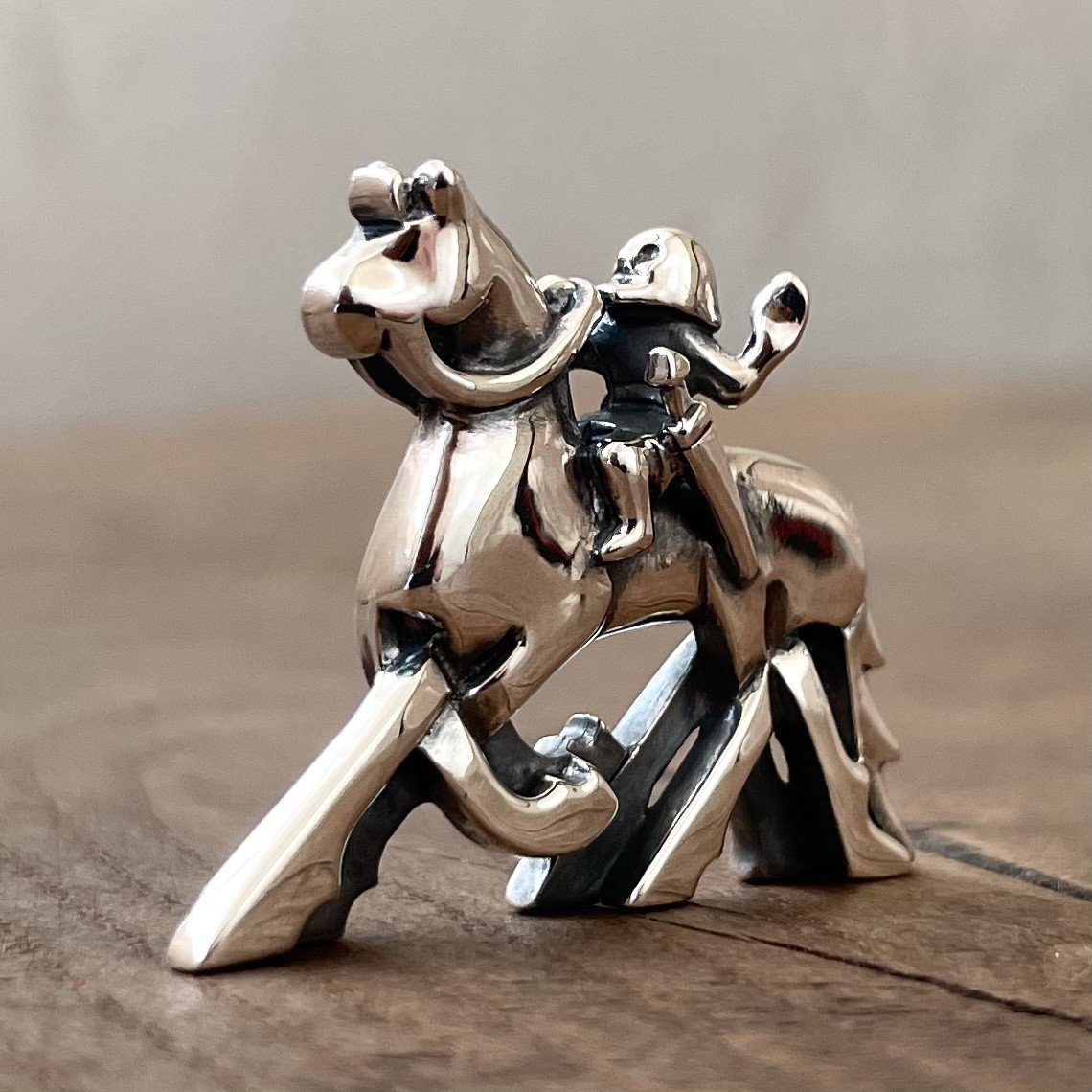 ヴァイキング スレイプニル ペンダント［シルバー925］鹿革紐付／ヴァルハラ 北欧 アクセサリー