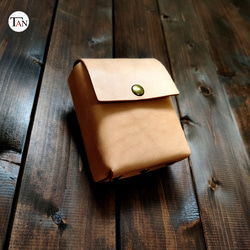 栃木レザーで作ったヌメ革のウエストポーチ】 牛革 レザー 本革