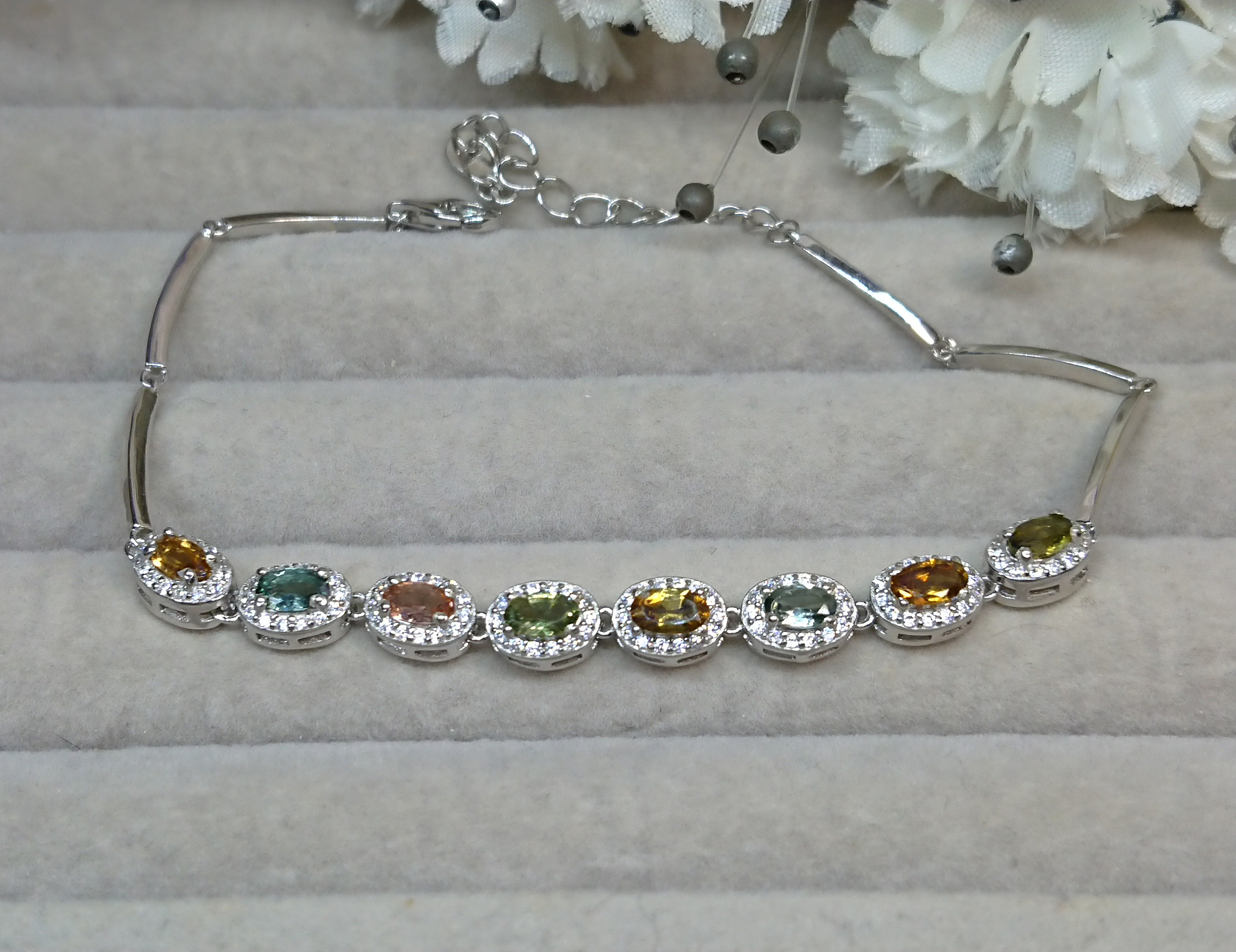 トルマリン ブレスレット  925 ☆0189  KIRABOSHIgem