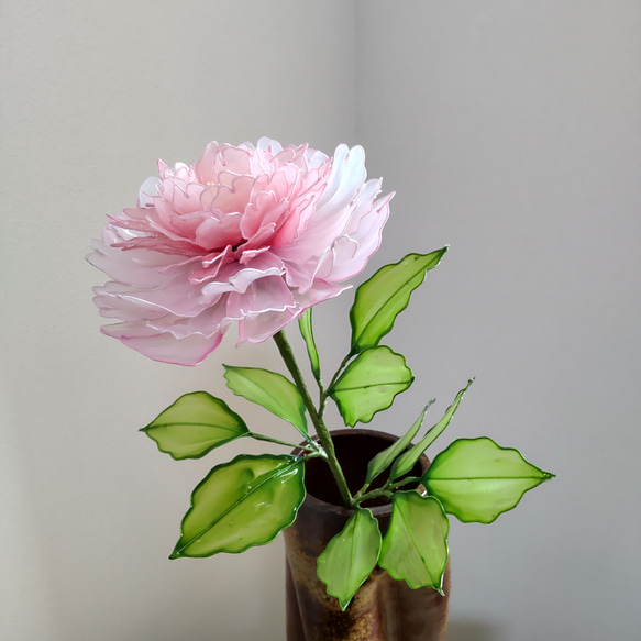 芍薬♡シャクヤク♡大輪♡ピンク♡ディップアート♡アメリカン