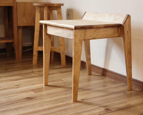 スツール 43cm 木製 チェア 椅子 イス おしゃれ シンプル 無垢材