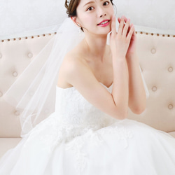 T52 結婚式　ジルコニア　挙式　ウェディング　ビジュー　プリンセス　王冠　ダイヤモンド風　大きめティアラ 4枚目の画像