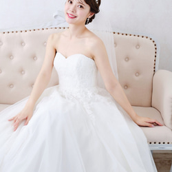 T52 結婚式　ジルコニア　挙式　ウェディング　ビジュー　プリンセス　王冠　ダイヤモンド風　大きめティアラ 6枚目の画像