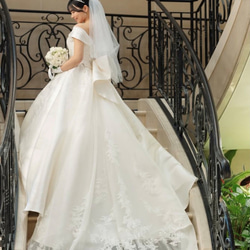 T52 結婚式　ジルコニア　挙式　ウェディング　ビジュー　プリンセス　王冠　ダイヤモンド風　大きめティアラ 8枚目の画像